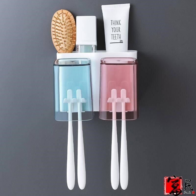 Väggmonterat förvaringsställ för tandborstar